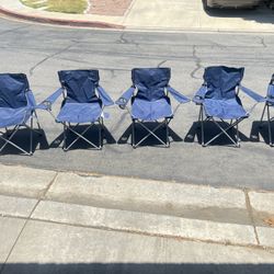 5 Folding chairs and a Folding table