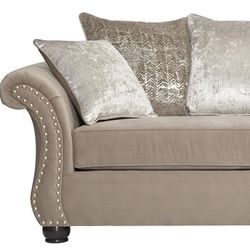 🇺🇸HUGE Blowout Furniture Sale!🇺🇸 Brand New Sofa Loveseat W/ Nailhead Trim! $50 Down Takes It Home Today! 