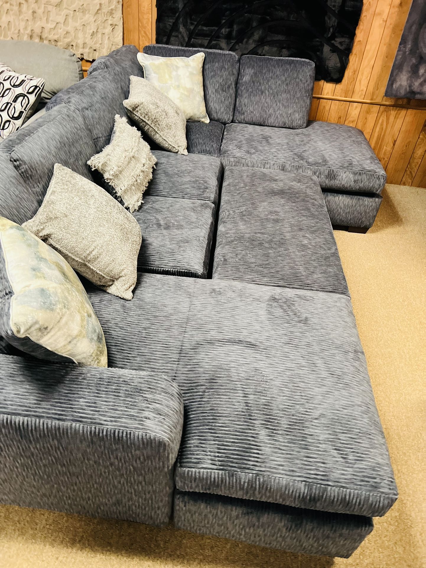 Double Chaise Stunning Sectional!