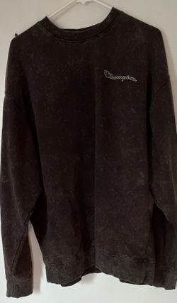 Champion Men’s Crew Neck Logo Fleece Cotton Blend Pullover Sweatshirt Black XL