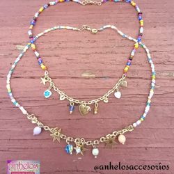 Collares Cortos Con Dijes