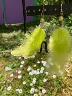 Feather earrings