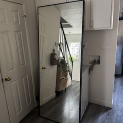 6ft Mirror With Black Frame 