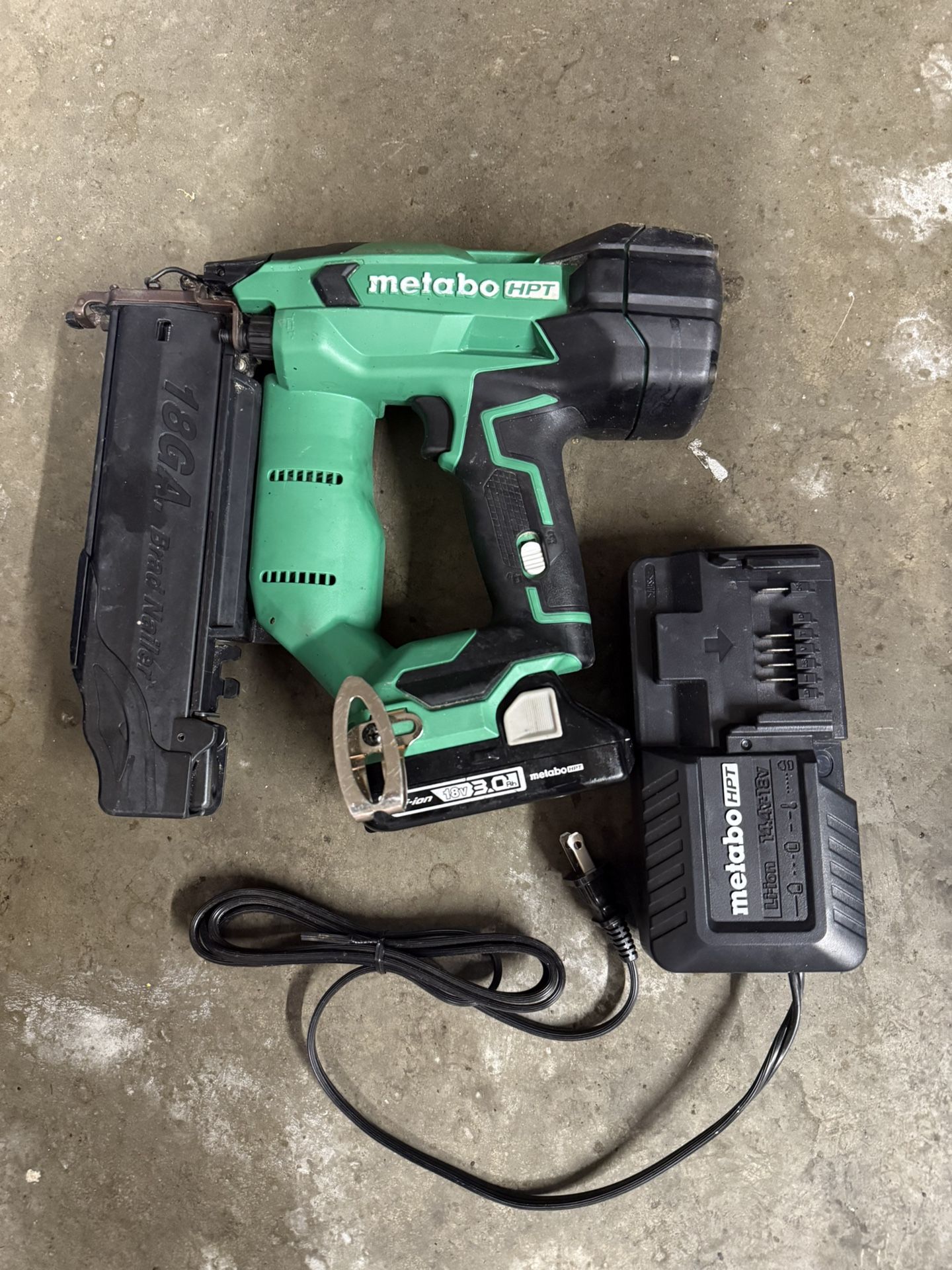 Metabo 18V Cordless 18GA Brad Nailer