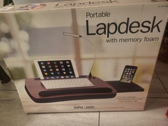 Portable Laptop Desk w/ Memory Foam – Brand New in Box – $20