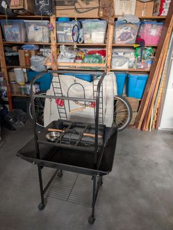Large bird play stand
