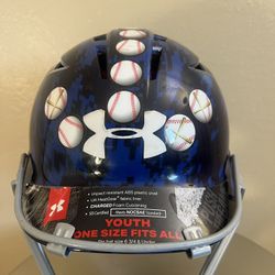 Under Armour Baseball Batting Helmet 5 7/8-6 3/4 Blue Camo UABH2-110