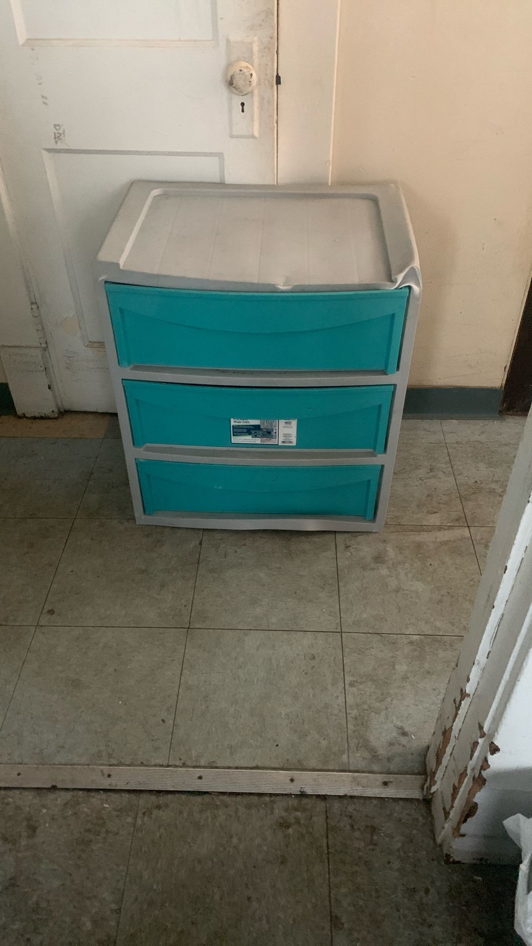 3 Drawer Wide Cart Storage Container