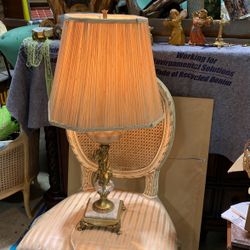 Vintage Cherub Lamp