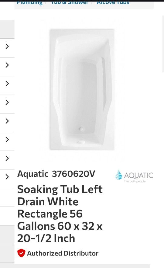 Aquatic Soaking Tub 