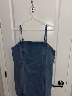 Aeropostale- Denim Slip Dress with Spaghetti Straps - Blue - NWT - Size 2XL