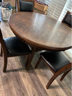 Round table and 4 chairs