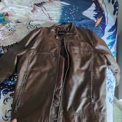 Guess Faux Leather Jacket XXL