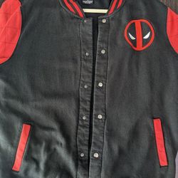 Official Marvel Deadpool Bomber Jacket- XL