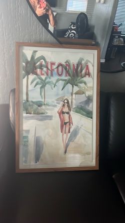Framed California Travel Poster Art Print
