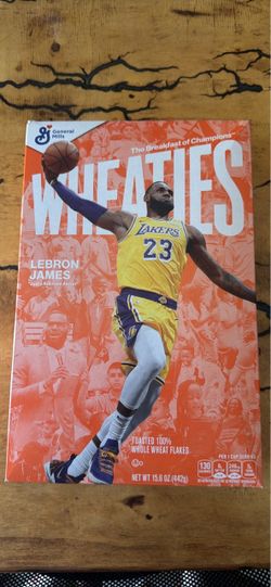 LeBron James lakers wheaties cereal