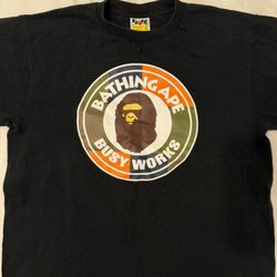 Bathing Ape Busy Works Black Tee