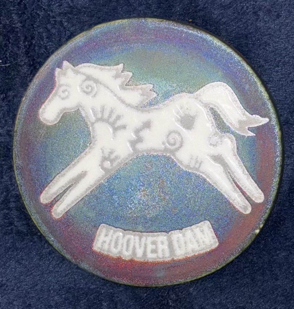 Hoover Dam Horse Coaster Signed