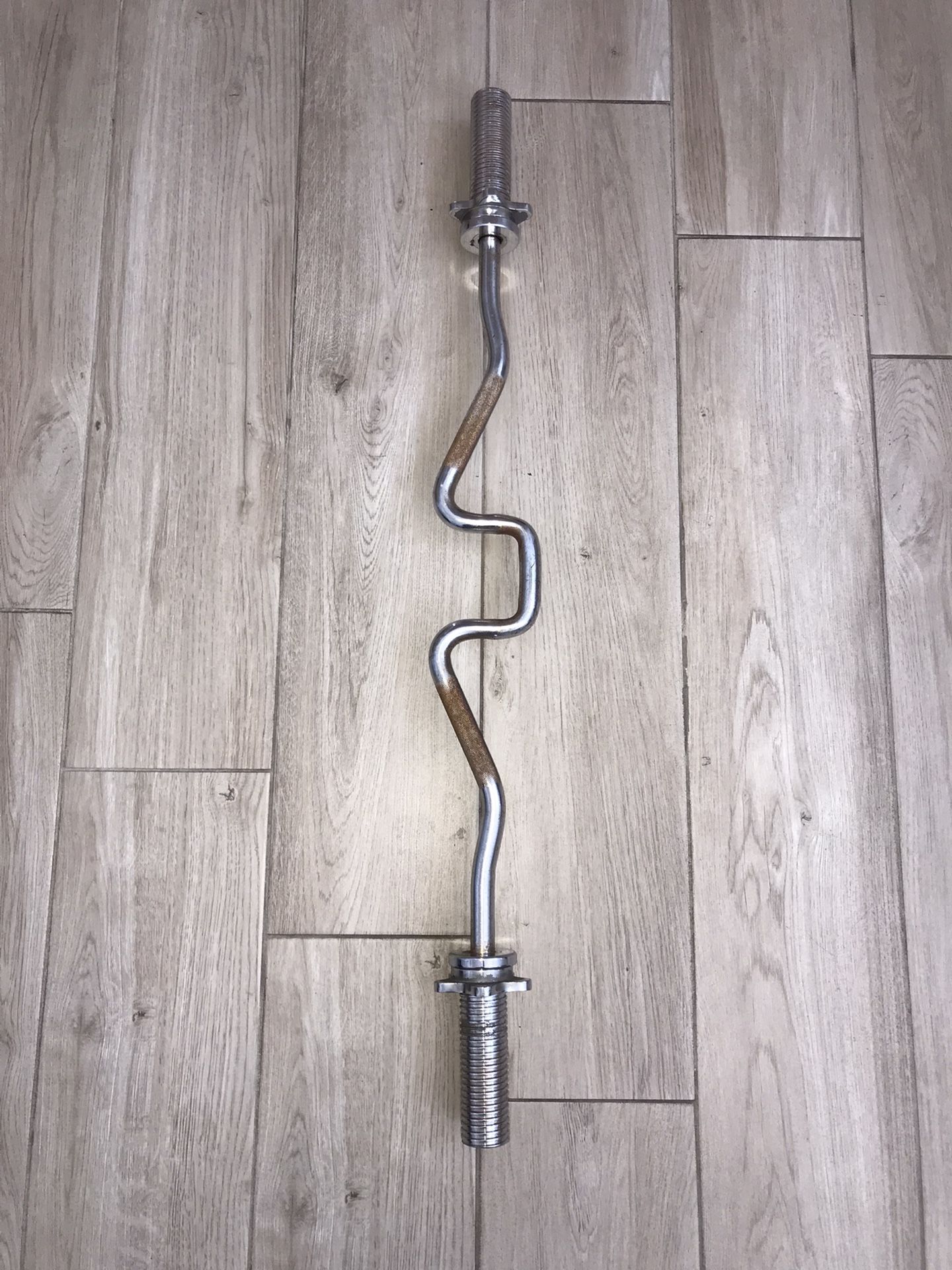 Unusual Threaded Super Curl Bar For Olympic Weighys