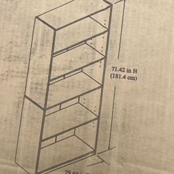 5- Shelf Bookcase 