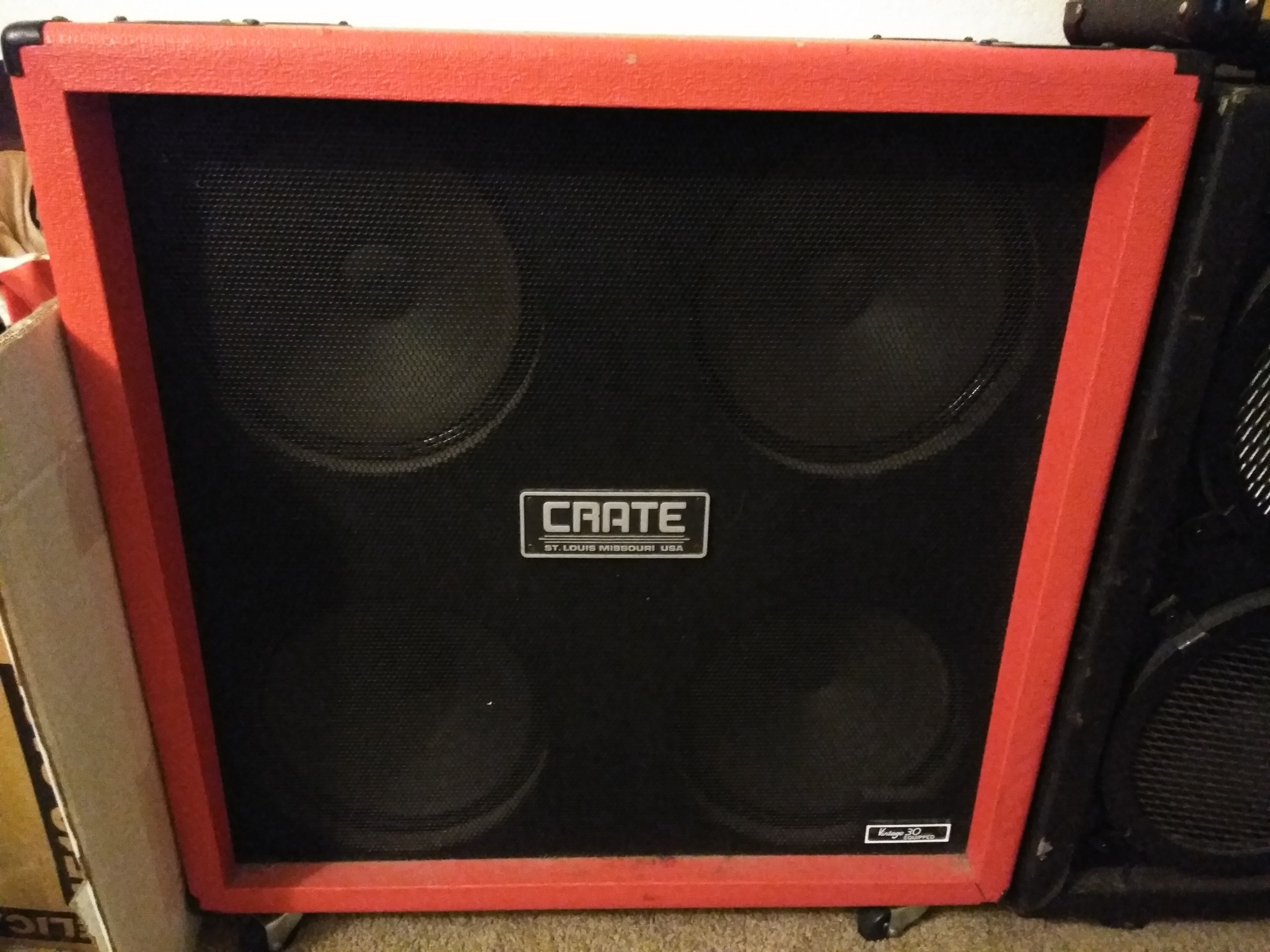 Crate Red Voodoo 4x12 Guitar Cabinet