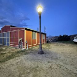 Historic Streetlight  Pole With Acorn Lantern Style Lamp