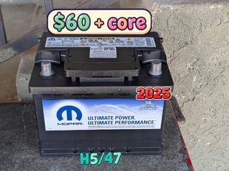 EFB Car Battery Group Size 47/H5