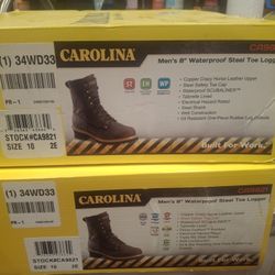 Steel toe work boots