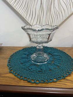 Vintage Pressed Purple Manganese Glow Glass