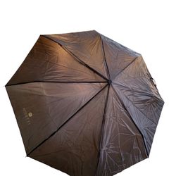 ROSETTI Umbrella Compact Size With Wrist Strap And Matching Case Chocolate Brown