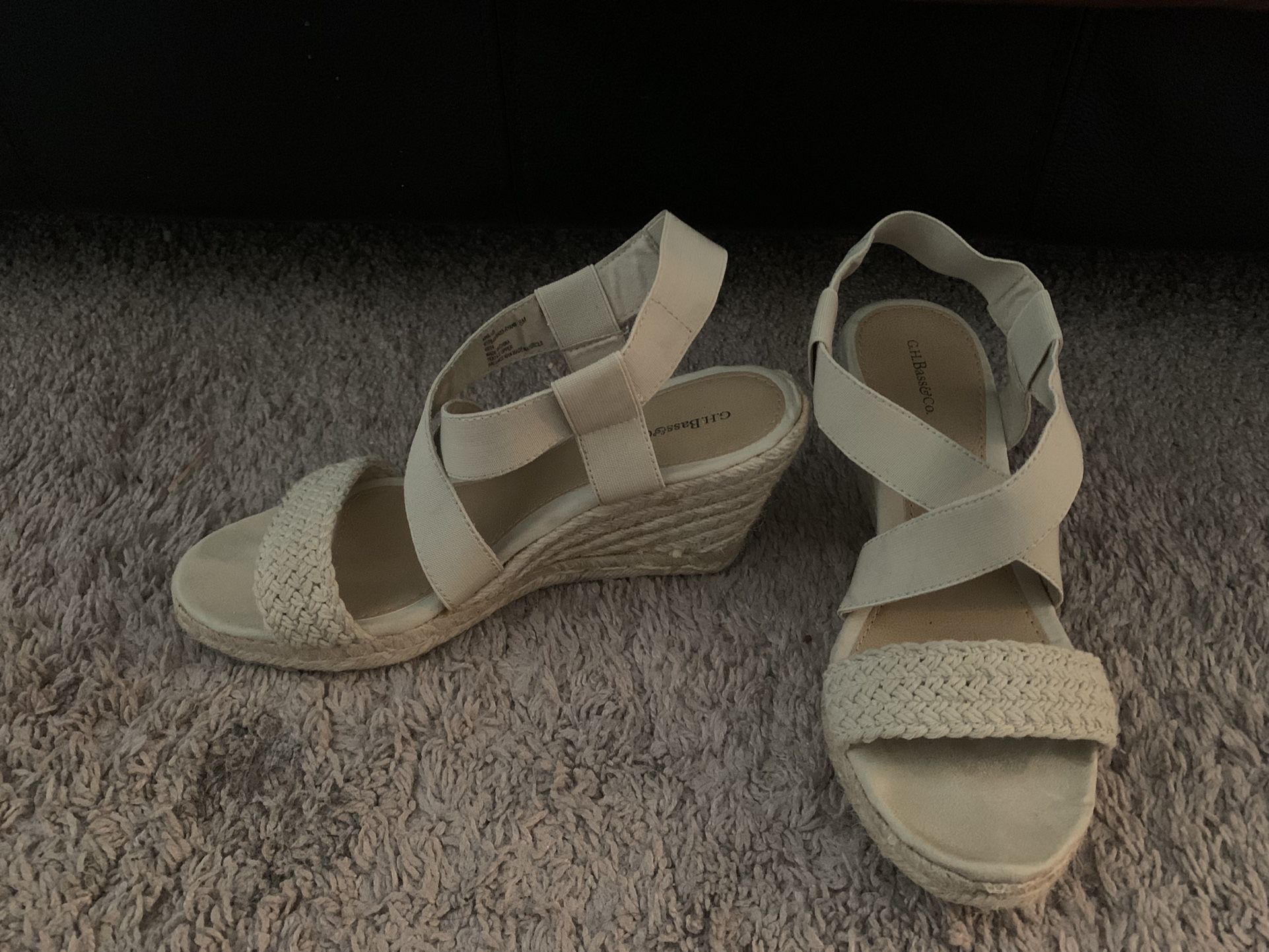 Wedge Sandals In Natural Color Size 8M