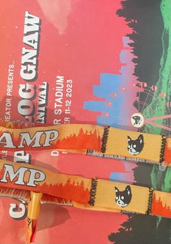 2 flog gnaw festival wristbands for 300 each