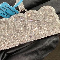 925 Silver Moissanite Pendant 