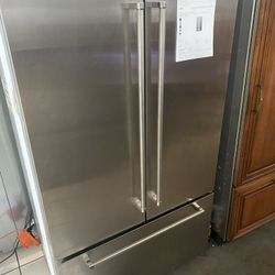 KitchenAid 42” Built-In French Door Refrigerator - Stainless Steel + LED Lights 