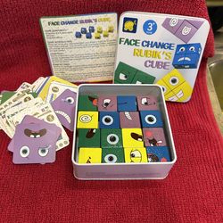 Face Change Rubik's Cube" expression puzzle set, designed for children aged 3+