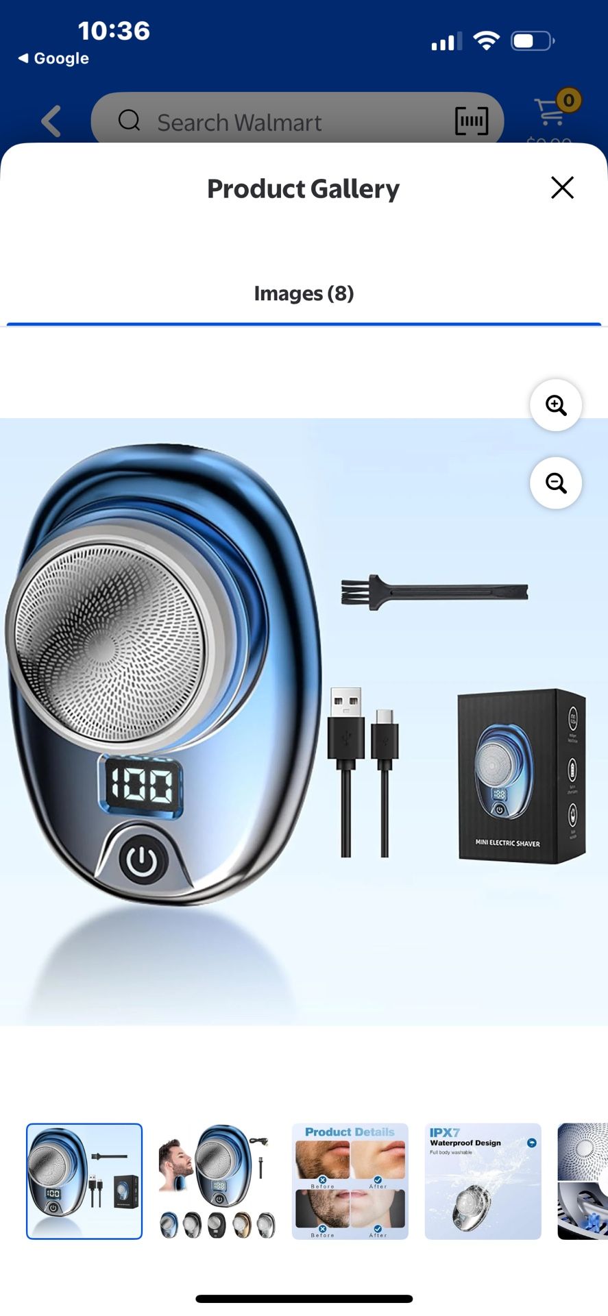 Brand New Mini Portable Shaver Men Electric Shaver Razor USB Rechargeable Waterproof, father day gif