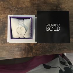 Movado BOLD Evolution 2.0 Crystal Accent White Dial and White Ceramic Bracelet Watch 34mm - (contact info removed)