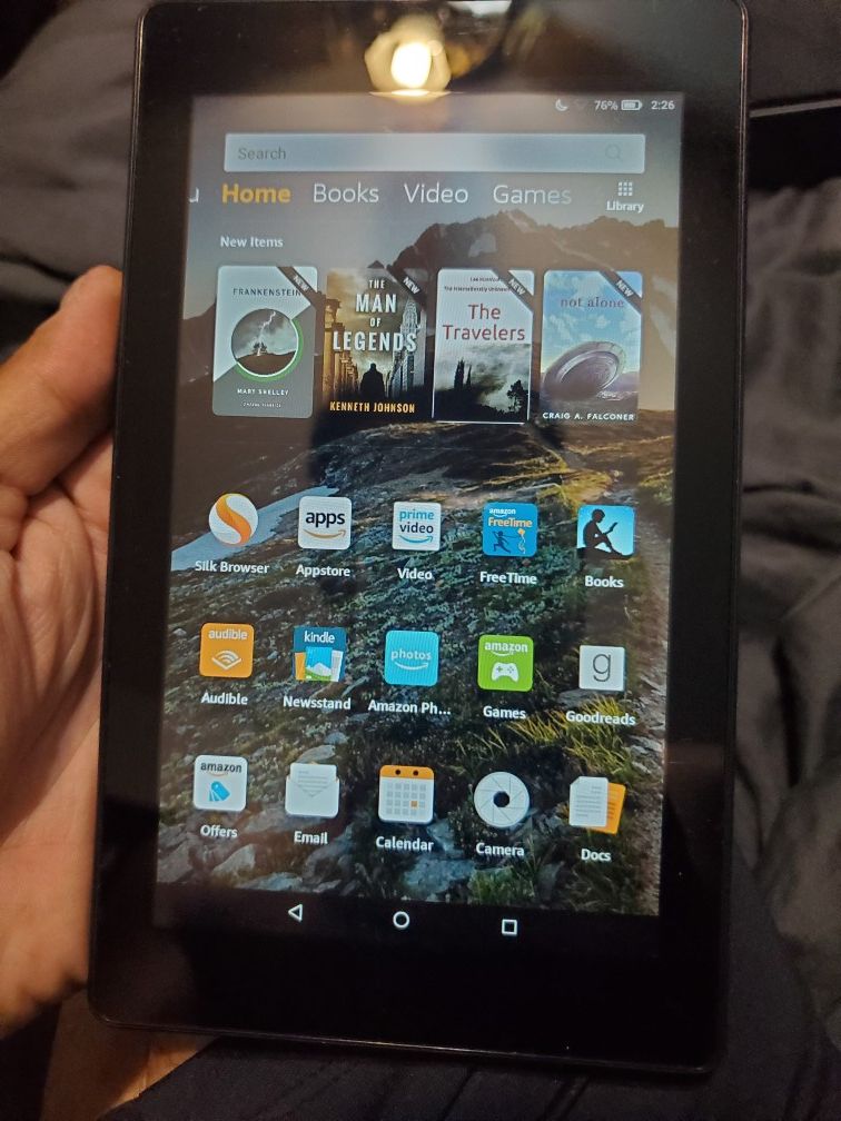 Amazon Fire 7 Tablet with charger