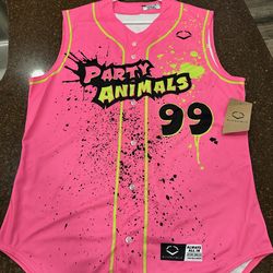 Evoshield “Party Animals” Baseball Jersey. Size XL. New.