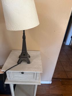 Side table and lamp