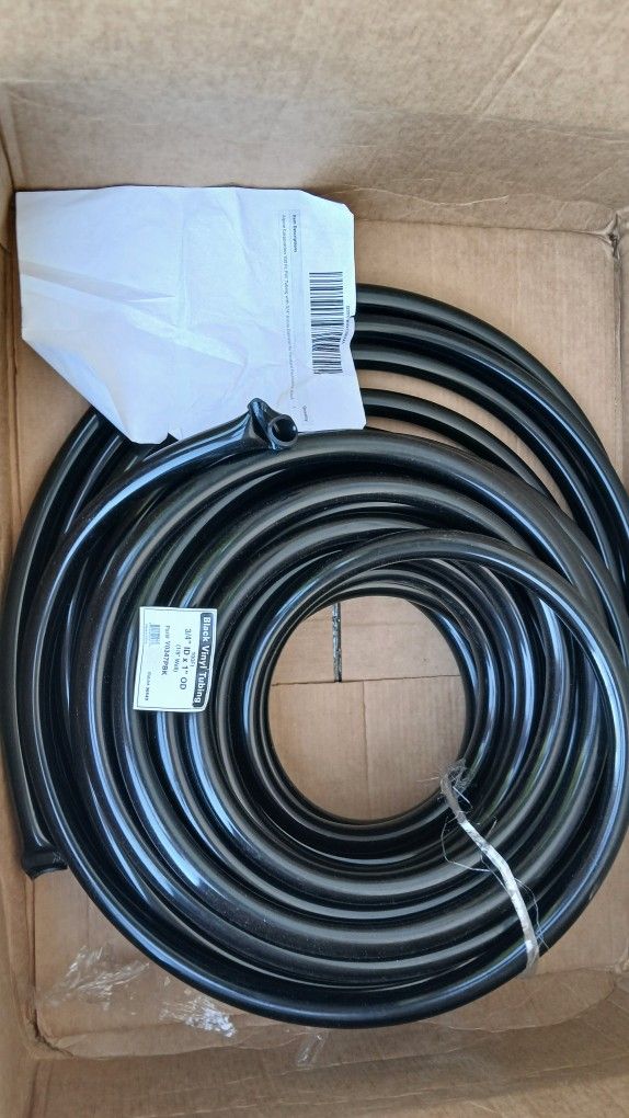 PVC tubing 100 feet 3/4 inch inside diameter flexible. Ideal for Hydroponics, ponds, and fountains.