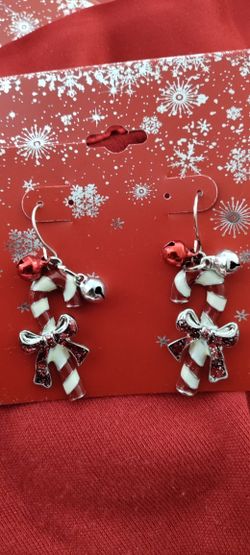 Candy Cane Earrings.