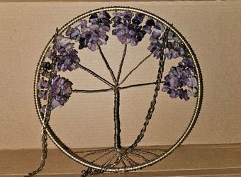Amethyst tree wall decor