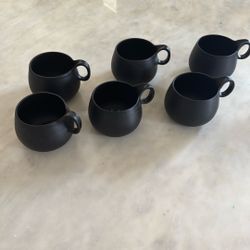 Cb2 Coffee Or Tea Mugs (set Of 6) 