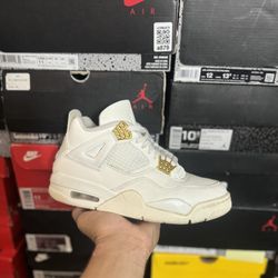 Jordan Metallic Gold 4s size 6.5W 5M VNDS