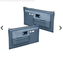 Coverlay® 18-35F-LBL Front, Driver and Passenger Side Door Trim Panel - Blue