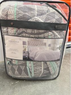 Threshold Pinch Pleat Comforter Set Full/Queen