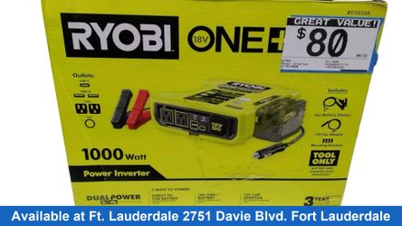 Ryobi Ryi1030a Yellow Power Inverter