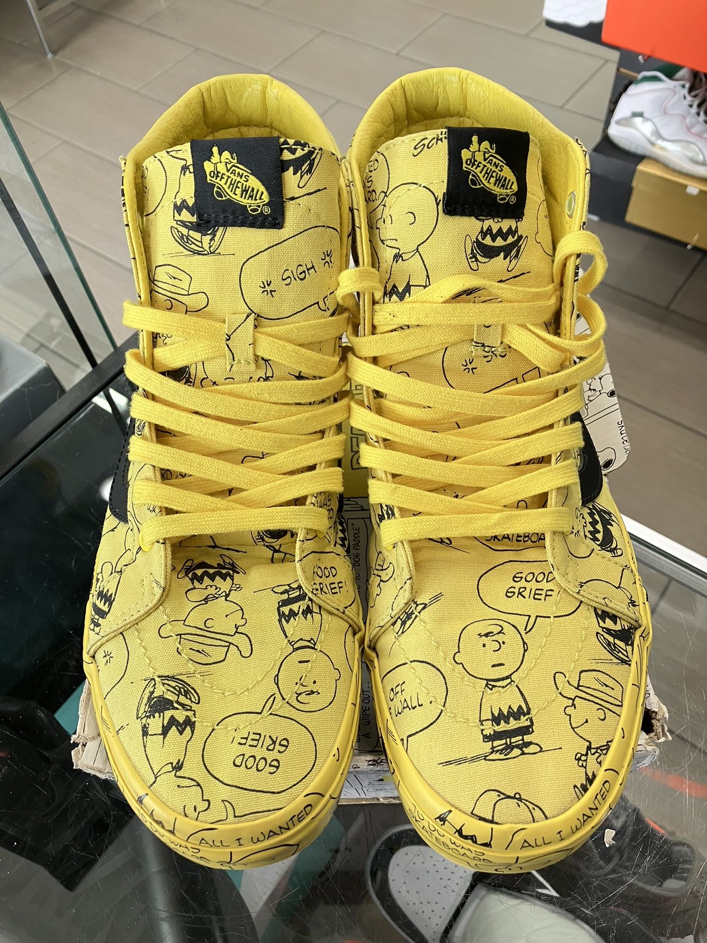 Vans Sk8 Hi Zapatillas Vans Snoopy Amarillas Yellow Vans Suela