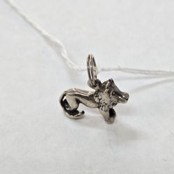 Silver Lion Charm